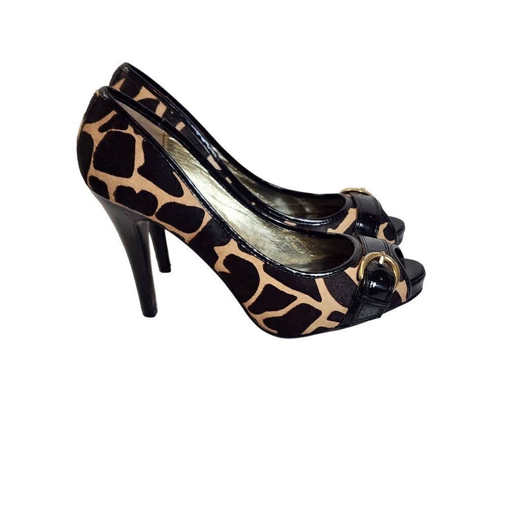Steve Madden Lezlie Giraffe Print Stiletto Heel Shoes Size 8.5